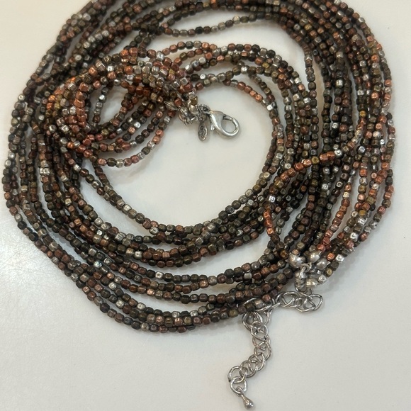 SHADES OF BROWN Jewlery Lot. Jewelry Set Includes Necklace Bracelet & Earrings. - Picture 10 of 12